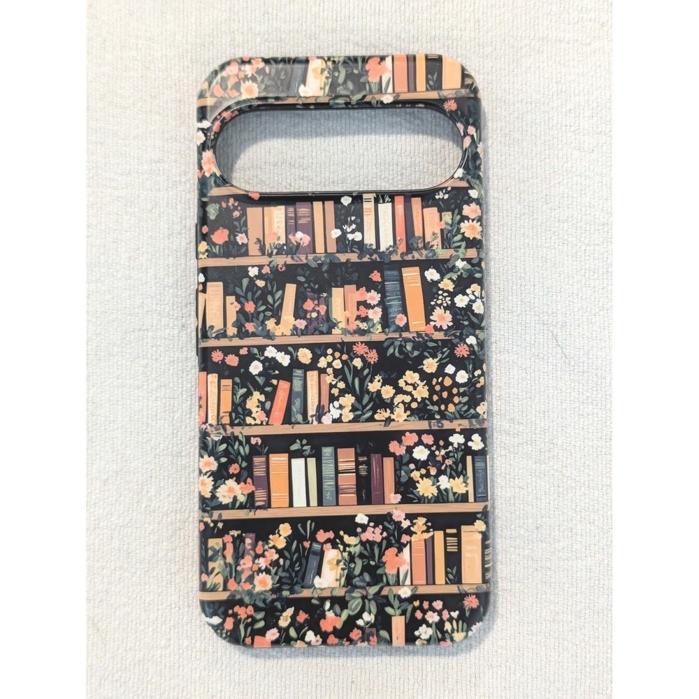 CASELY Google Pixel 10 Pro XL Matte MagSafe Case Bookshelf Floral Book Lover